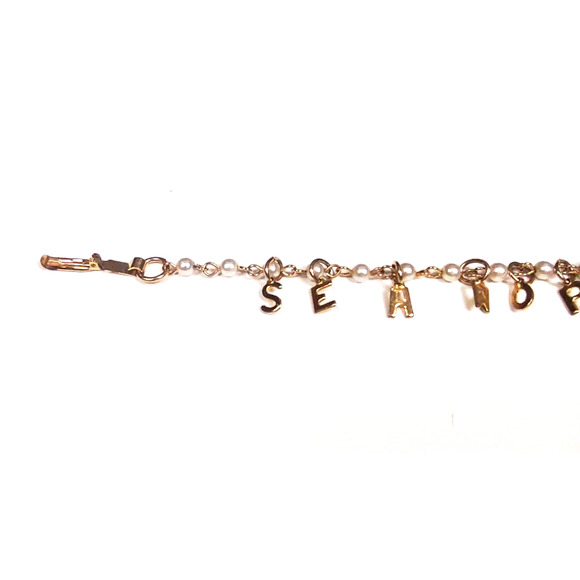 Vintage 1960's SeaWorld Disney Souvenir Charm Bracelet Gold Tone 7" Rare HTF - Picture 3 of 6